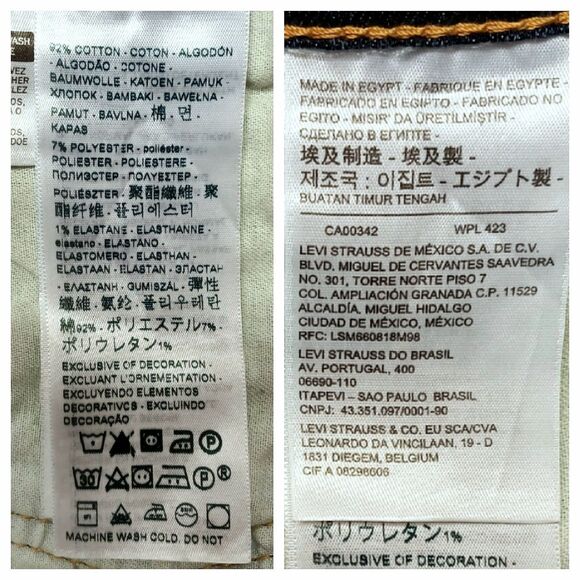 Levi's 541 Athletic Taper Men's Size 48x32 Big & Tall Stretch Jeans - Picture 8 of 9